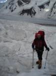 Marius pe ghetarul Gasherbrum